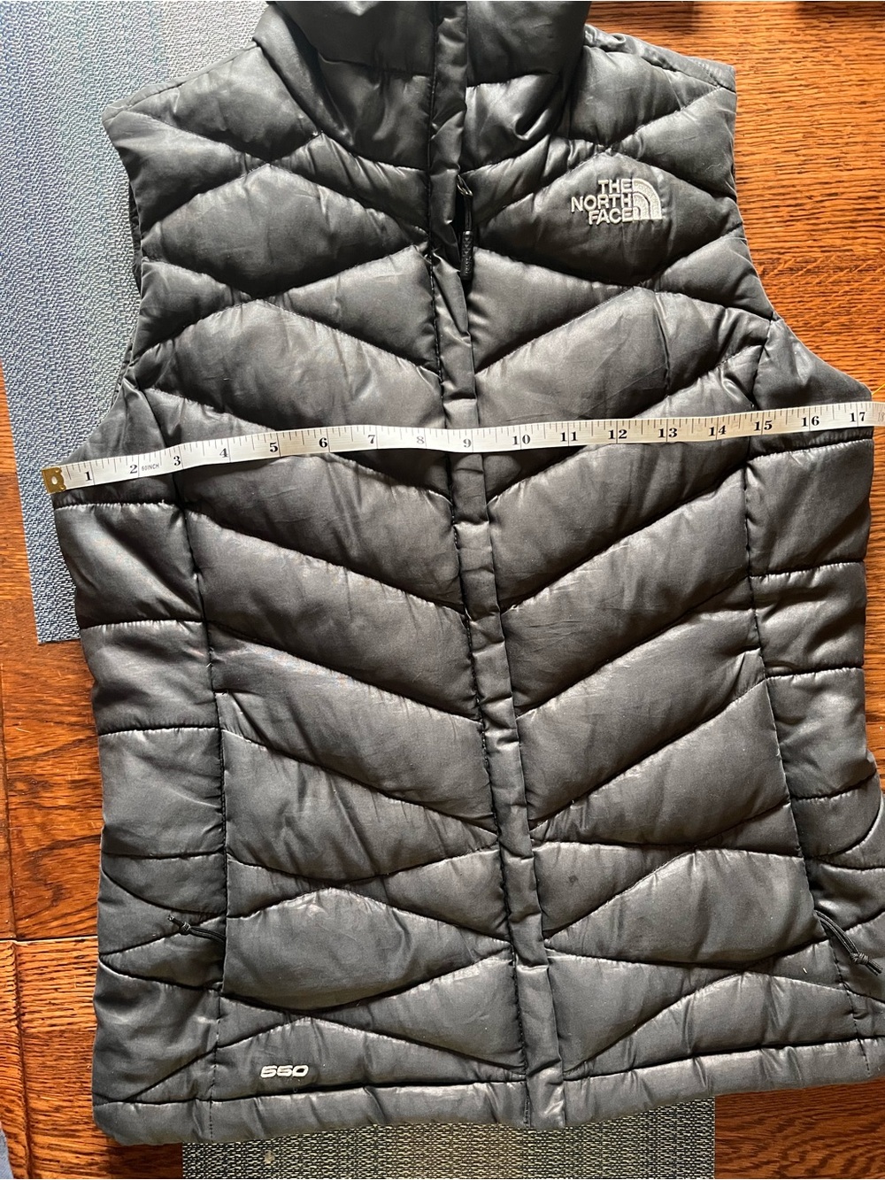 The North Face Black 550 Down Fill Zip Vest XS - Picture 7 of 12